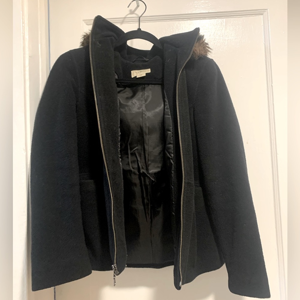 LL Bean XSP wool coat